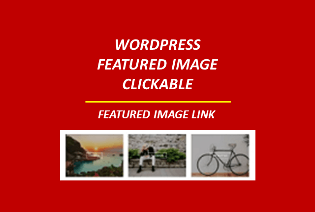 WordPress Featured Image Link to Post